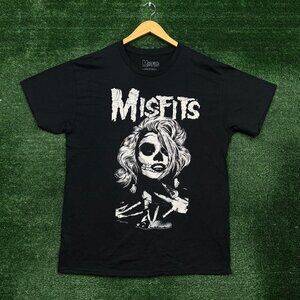 The Misfits Zombie Girl Punk Rock Band T-Shirt Size Large